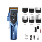 Uranus Professional Barber Clipper-3969V-BLUE-Zero Gap, 7500 RPM Motor, DLC Blade
