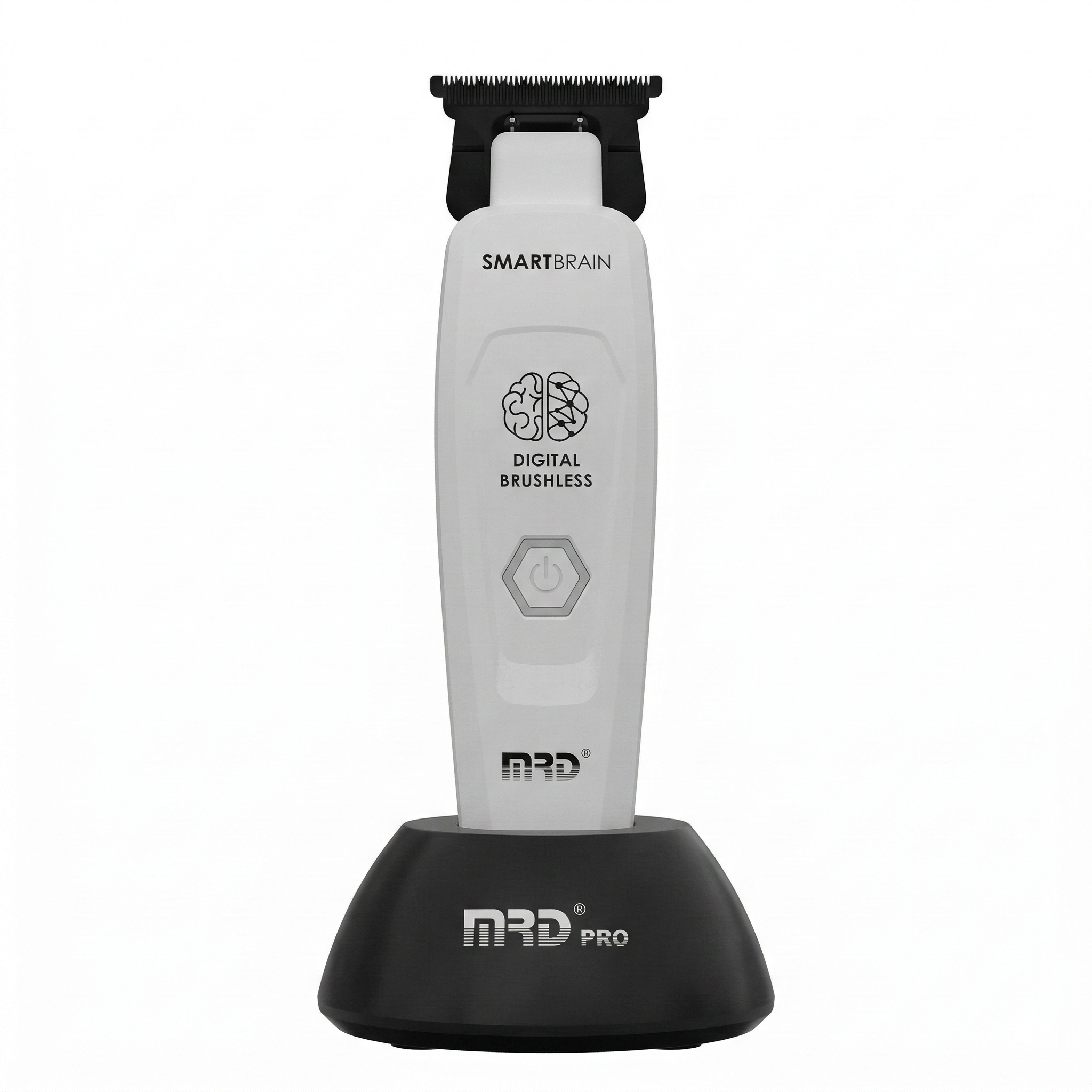 MRD Pro SmartBrain Professional Trimmer-WHITE | 7,500 RPM BLDC Motor | Zero-Gap Skeleton Design