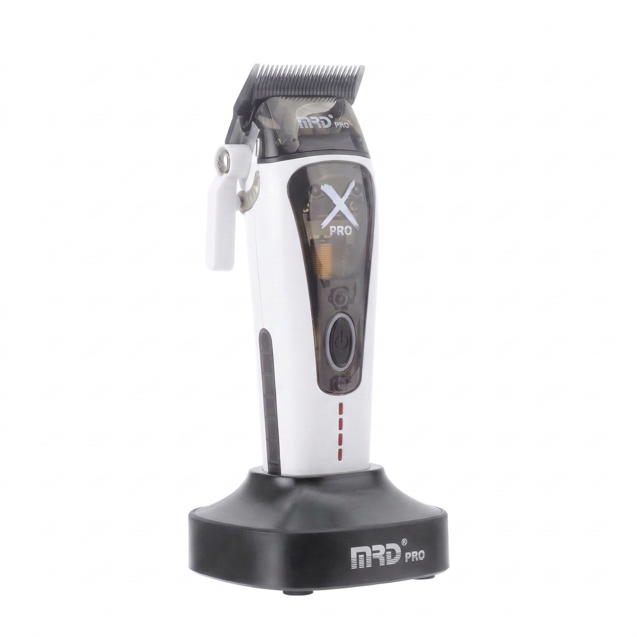 MRD HC-999 XPRO Vector Professional Hair Clipper-WHITE| 11,500 SPM High-Torque Motor | Zero-Gap Titanium Blade