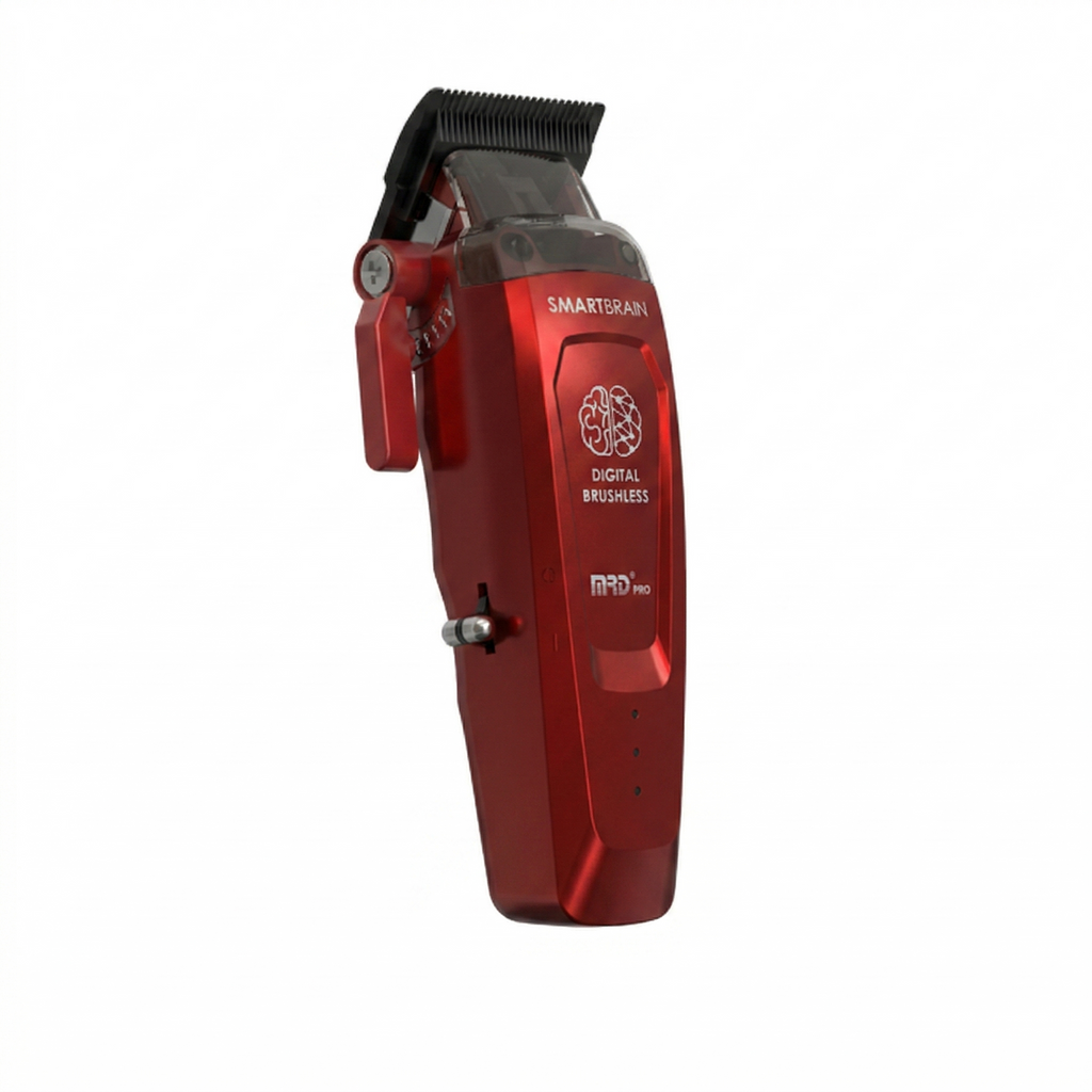 MRDPRO SMART BRAIN HC 90-4-BURGUNDY-Premium Brushless Motor Hair Clipper (7200 RPM) with DLC Blade & Zero Gap Adjustable Taper