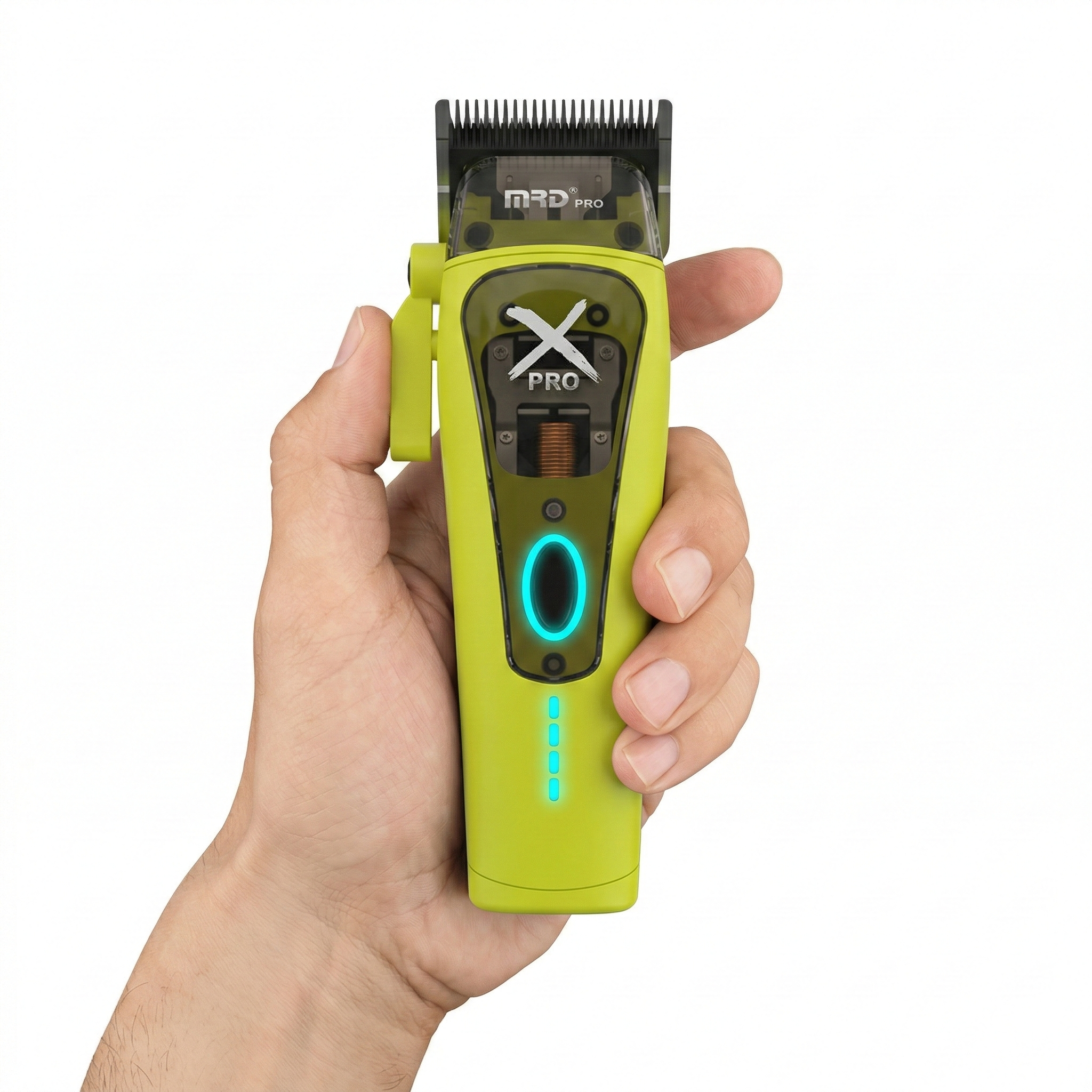 MRD HC-999 XPRO Vector Professional Hair Clipper-GREEN | 11,500 SPM High-Torque Motor | Zero-Gap Titanium Blade