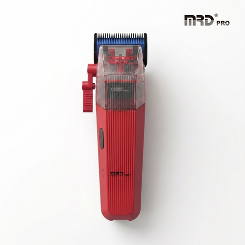 MRDPRO CYBORG PRO 2026-RED-Professional Cordless Hair Clipper - Full Metal, 3300mAh, BLPU Motor for Barbers