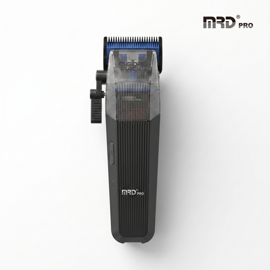MRDPRO CYBORG PRO 2026-BLACK-Professional Cordless Hair Clipper - Full Metal, 3300mAh, BLPU Motor for Barbers