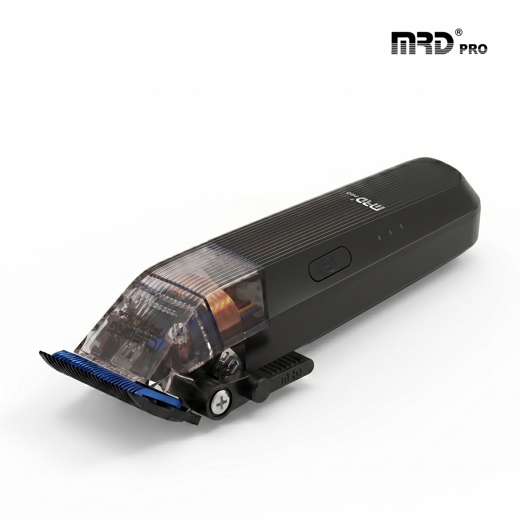 MRDPRO CYBORG PRO 2026-BLACK-Professional Cordless Hair Clipper - Full Metal, 3300mAh, BLPU Motor for Barbers
