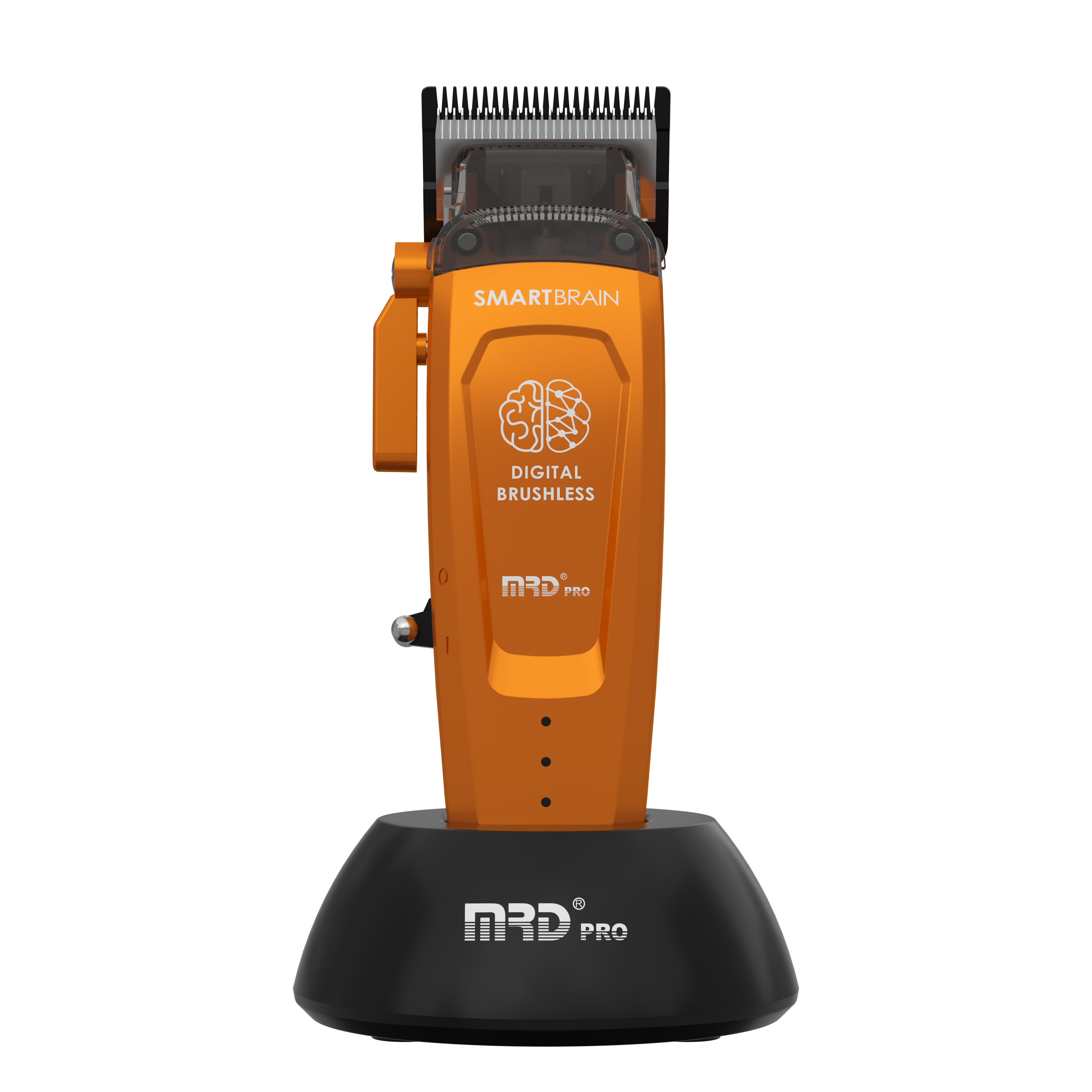 MRDPRO SMART BRAIN HC 90-4-ORANGE-Premium Brushless Motor Hair Clipper (7200 RPM) with DLC Blade & Zero Gap Adjustable Taper