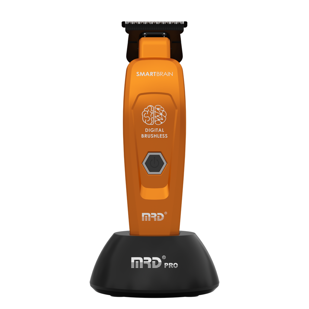 MRD Pro SmartBrain Professional Trimmer-ORANGE | 7,500 RPM BLDC Motor | Zero-Gap Skeleton Design