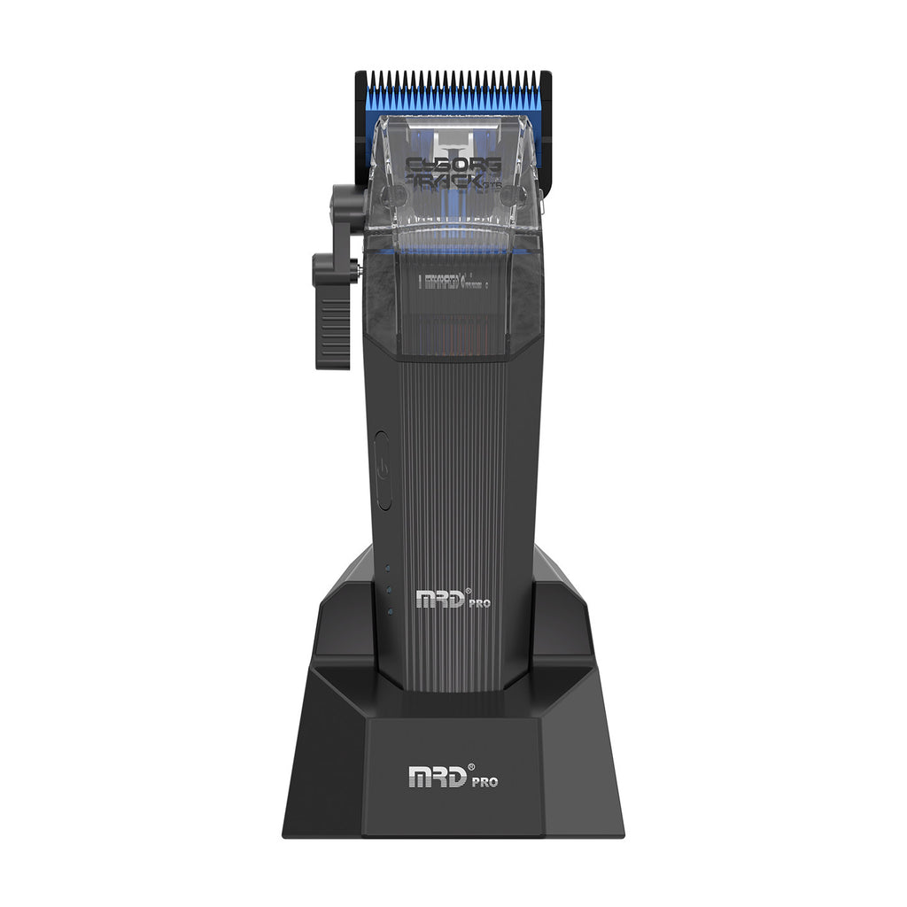 MRDPRO CYBORG PRO 2026-BLACK-Professional Cordless Hair Clipper - Full Metal, 3300mAh, BLPU Motor for Barbers