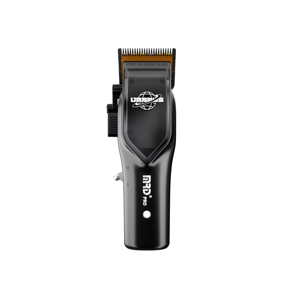 Uranus Professional Barber Clipper HC-3969V-BLACK-Zero Gap, 7500 RPM Motor, DLC Blade