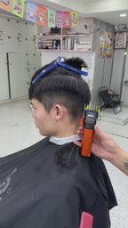 MRDPRO CYBORG PRO 2026-ORANGE-Professional Cordless Hair Clipper - Full Metal, 3300mAh, BLPU Motor for Barbers